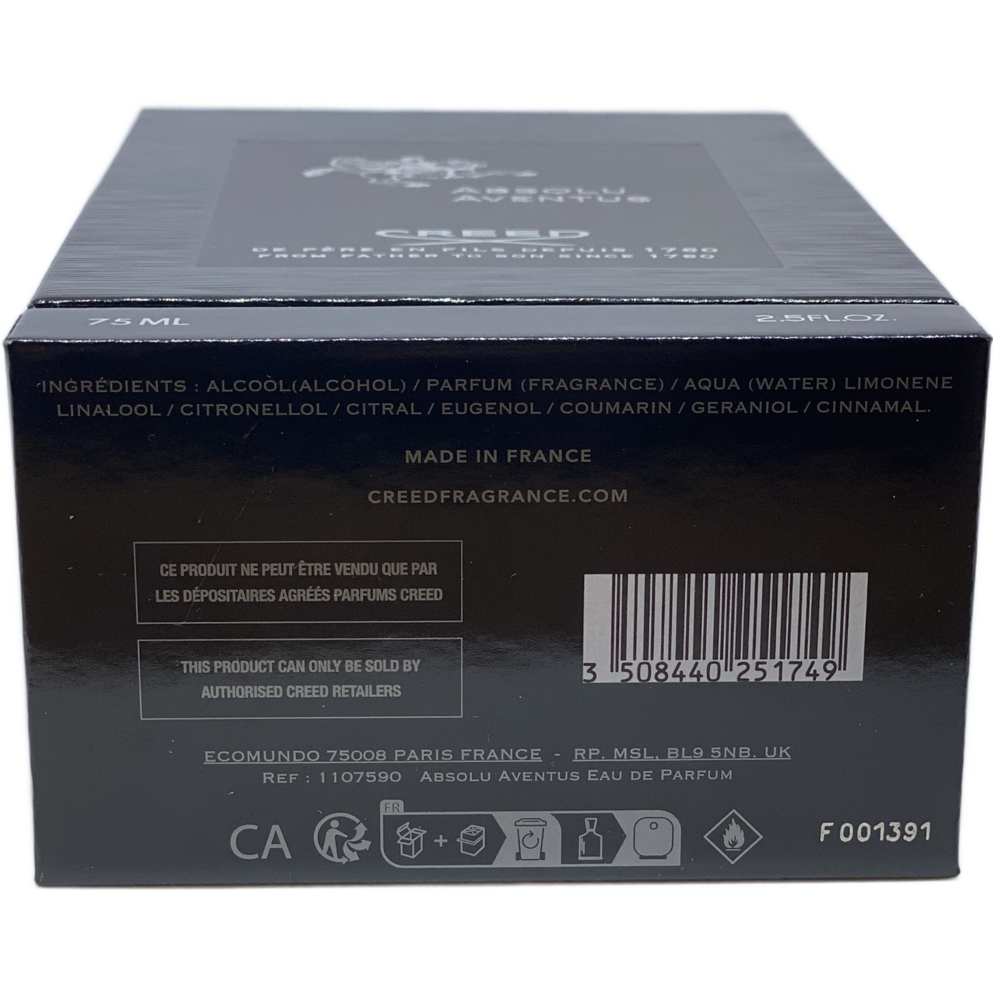 Creed Aventus Absolu for Men 75 ml EDP Spray New in Box