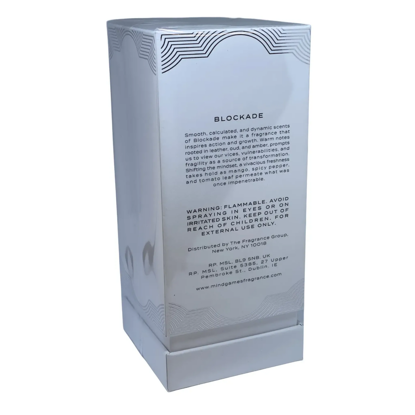 Mind Games Blockade 3.4 oz 100 ml Extrait de Parfum New Sealed