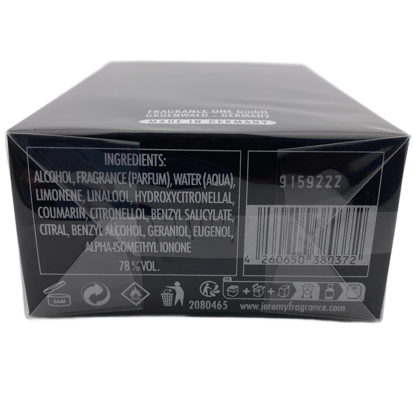 Fragrance One Black Tie for Men Eau De Parfum Spray 3.4 Oz New