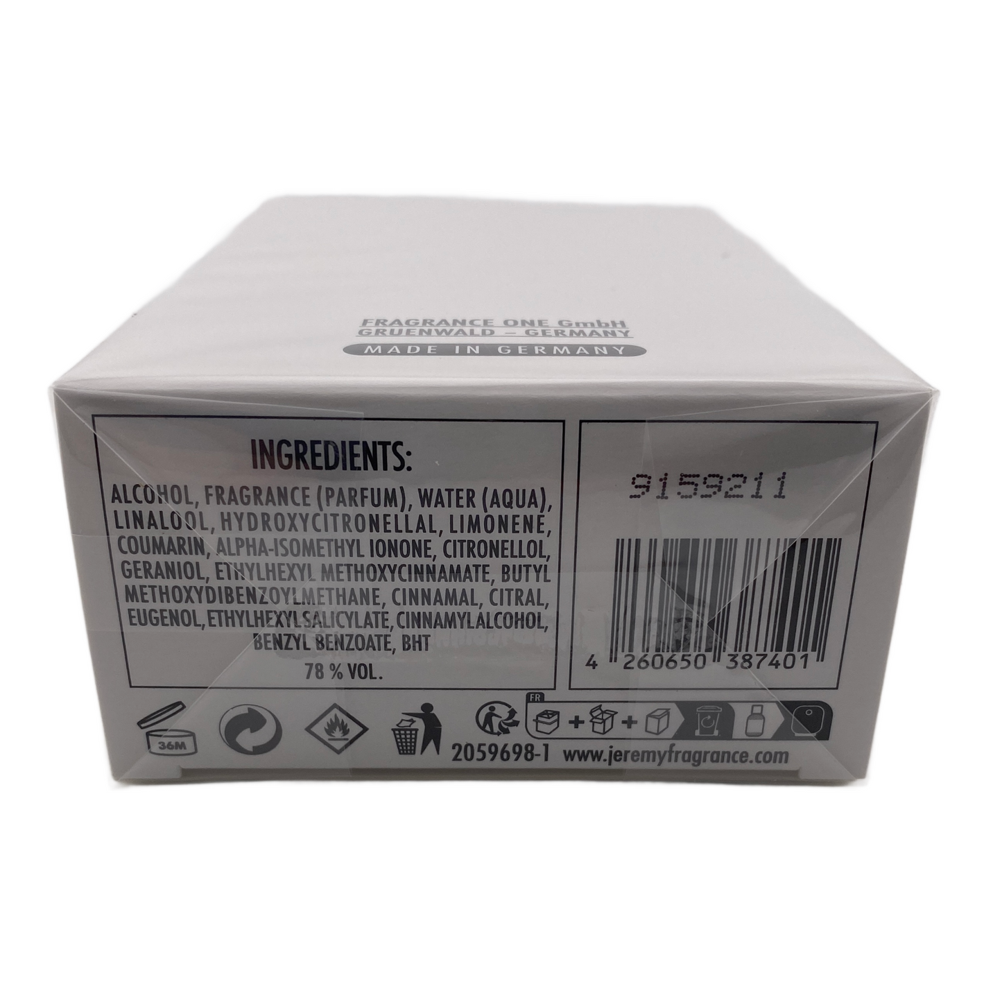 Fragrance One Club for Men Eau De Parfum Spray 3.4 Oz New