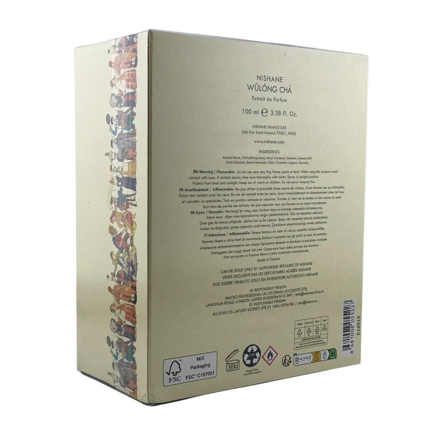 Wulong Cha by Nishane 3.4 oz 100 ml Extrait De Parfum Spray for Unisex