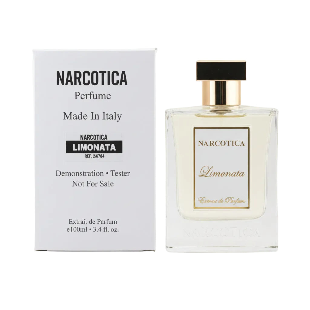 Narcotica Limonata perfume bottle and packaging on a white background