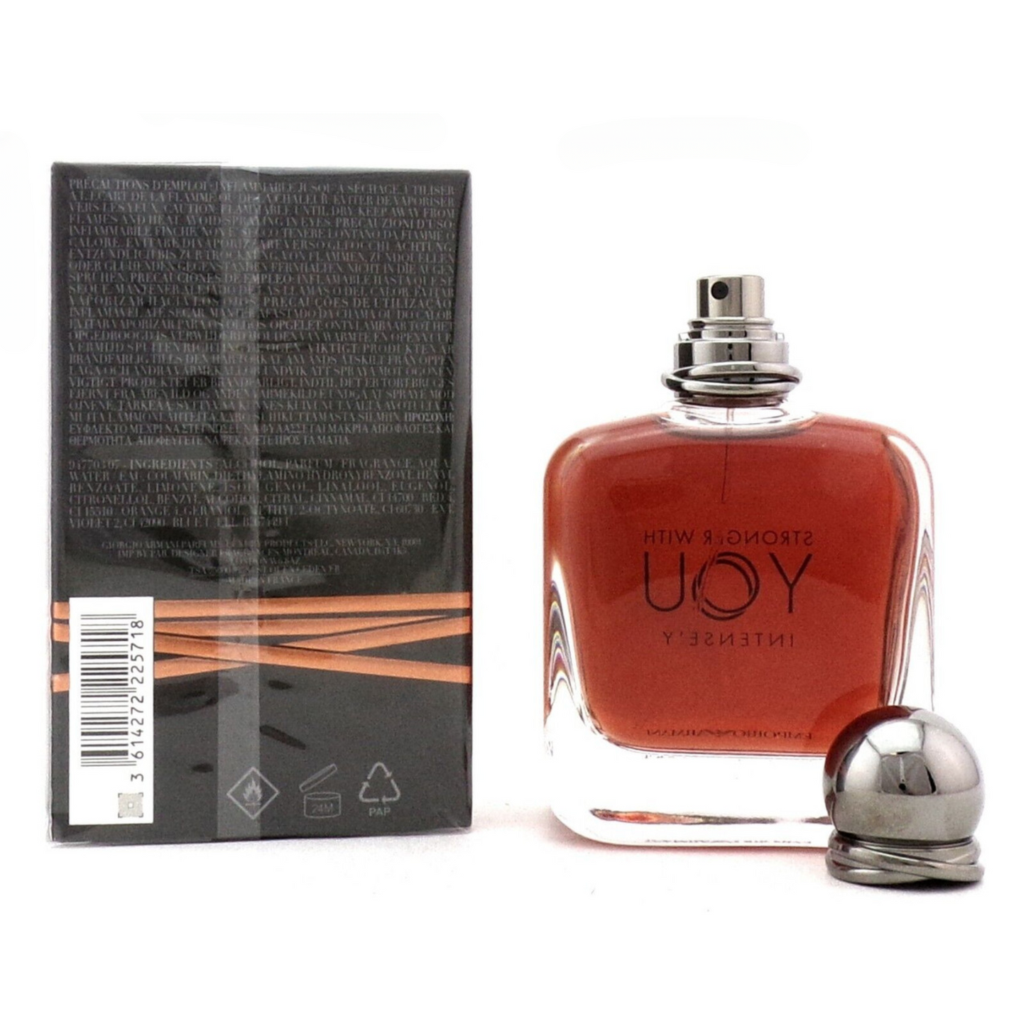 Emporio Armani Stronger With You Intensely 3.3 oz EDP Spray for Men. New Sealed