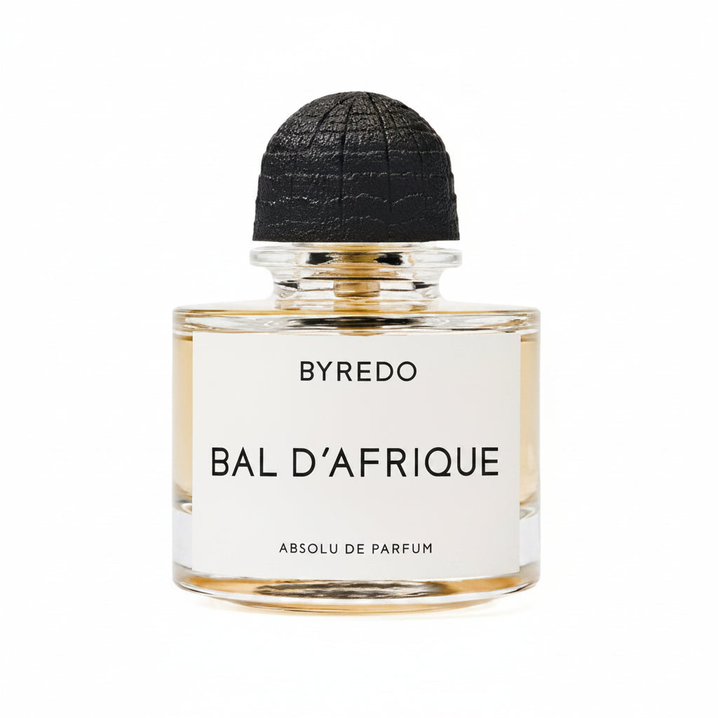 Byredo Bal d'Afrique perfume bottle on a white background