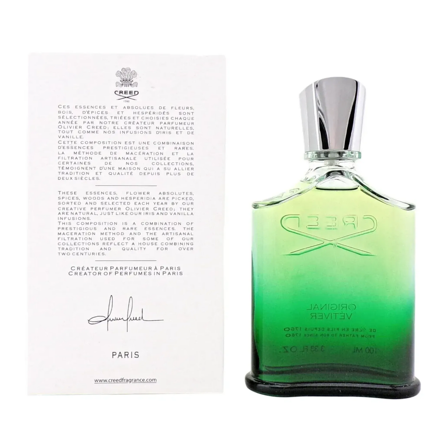 Creed Original Vetiver 3.3 / 100ml Oz Eau De Parfum Spray New In Box