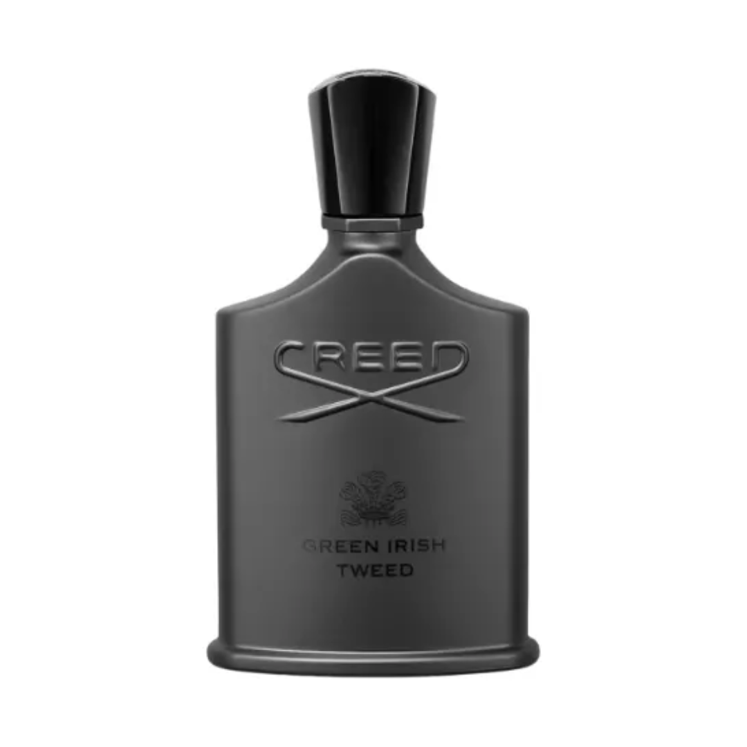 Black Creed perfume bottle on a white background