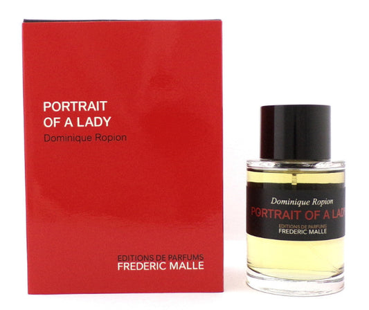Frederic Malle 'Portrait of a Lady' perfume bottle and packaging on a white background